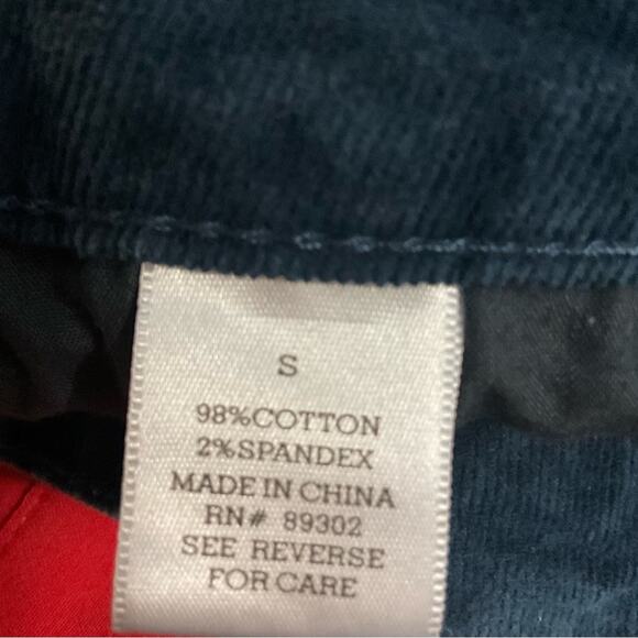 Altar’d State Dark Teal Corduroy Mini Skirt S Boho Fall Preppy Classic Academia - Picture 8 of 9